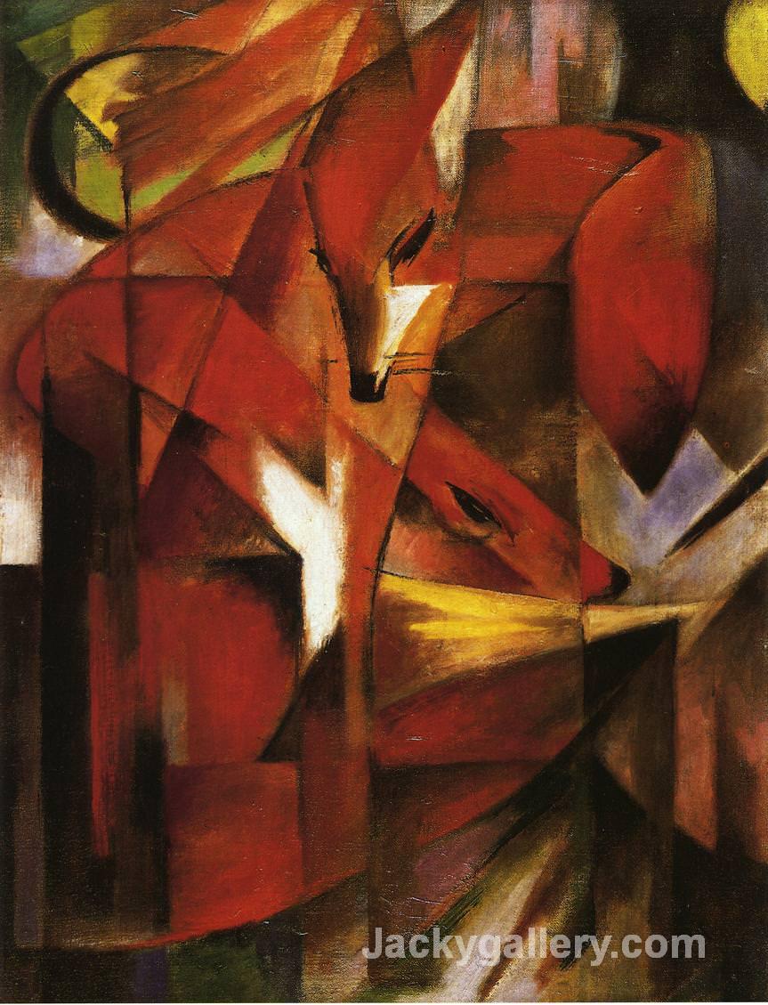 The Fox by Franz Marc paintings reproduction